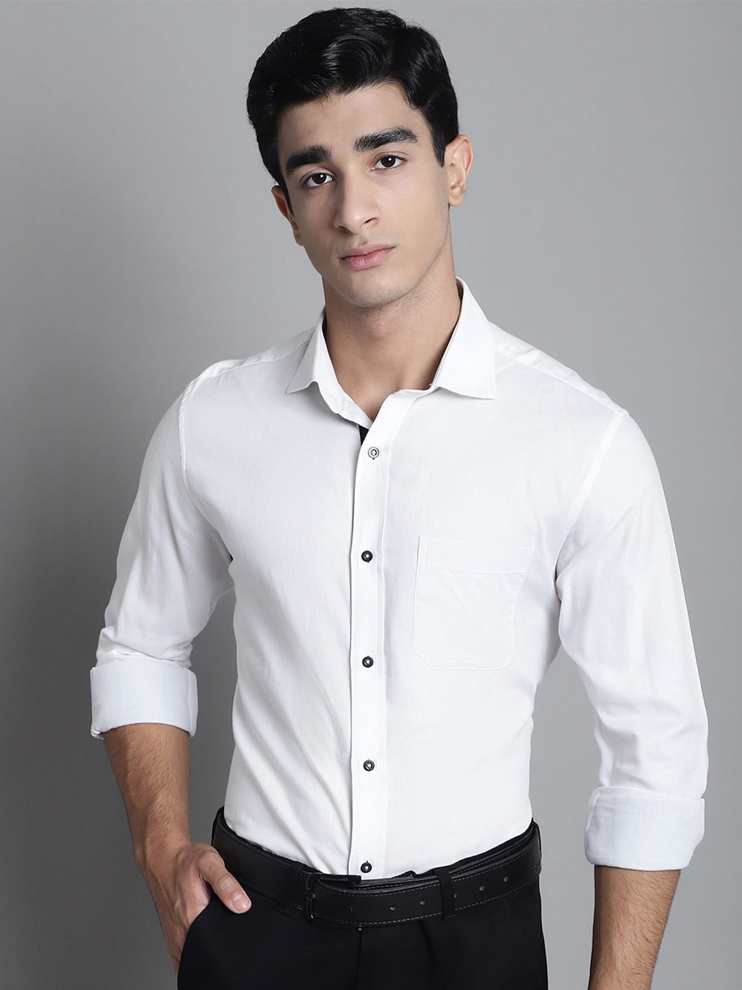 

Vanguard Premium Opaque Pure Cotton Formal Shirt, White