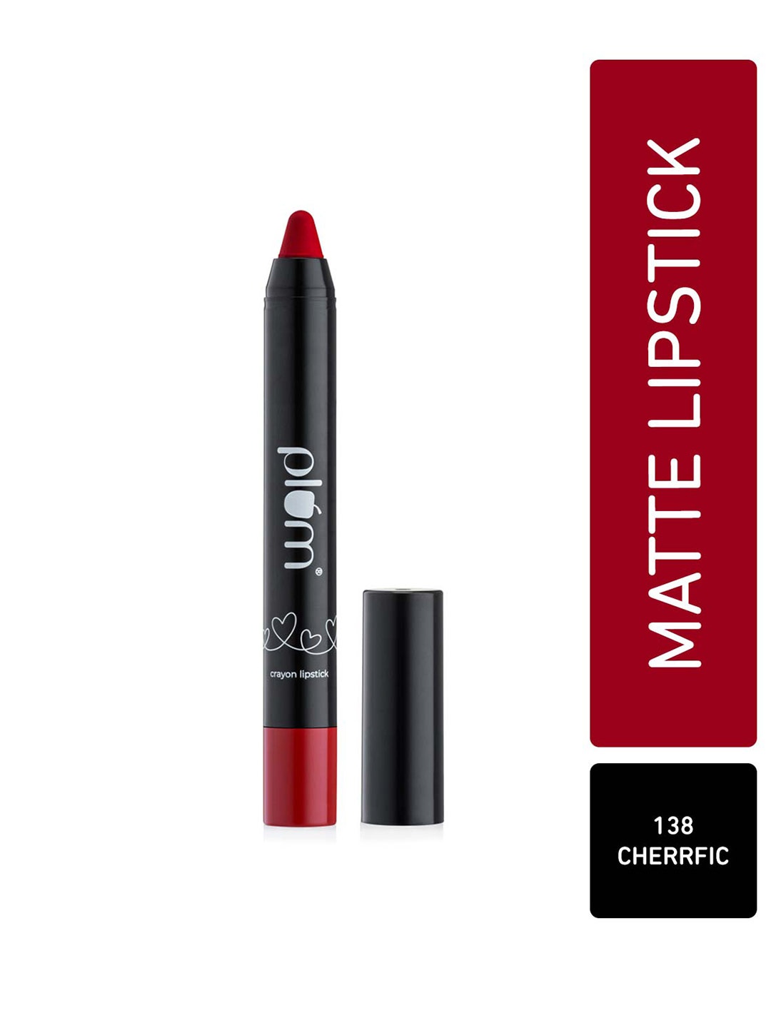 

Plum Twist & Go Airbrushed Finish Matte Crayon Lipstick - Cherrific 138, Red