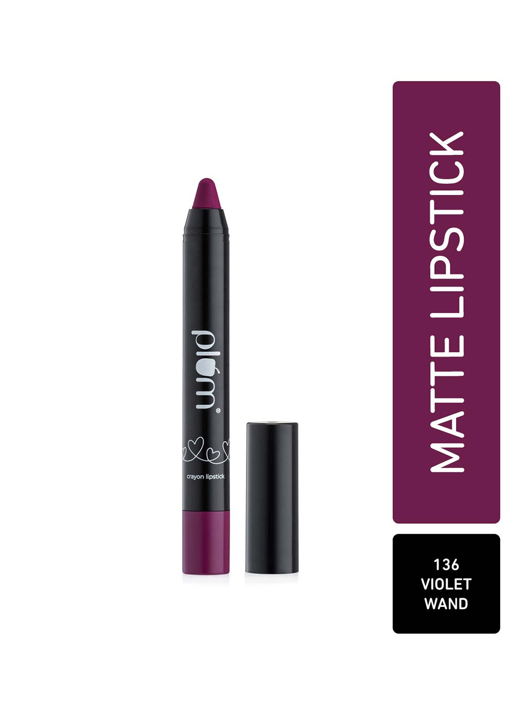 

Plum Twist & Go Airbrushed Finish Matte Crayon Lipstick - Violet Wand 136, Purple