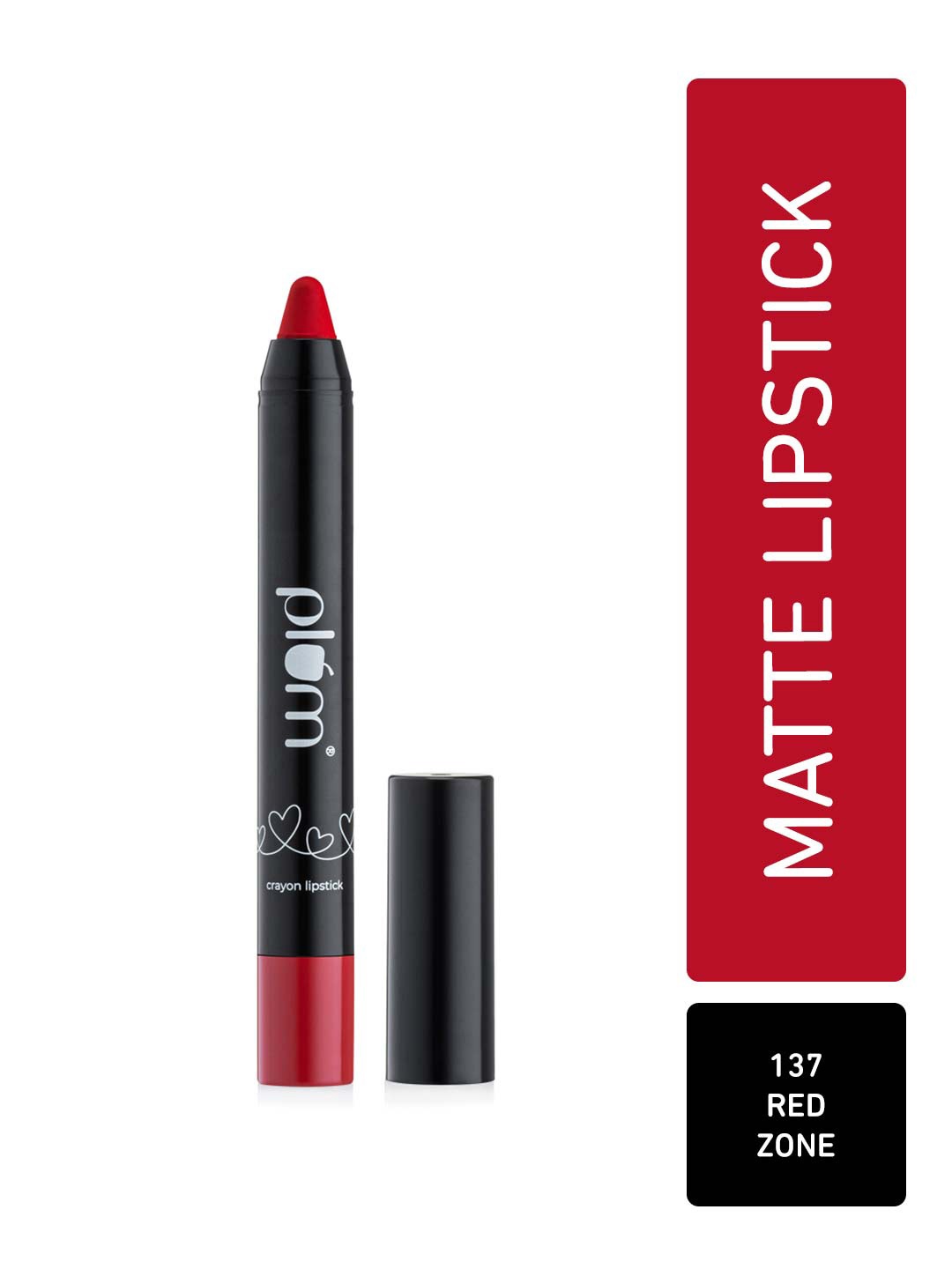 

Plum Twist & Go Airbrushed Finish Matte Crayon Lipstick - 1.8g - Red Zone 137, Na