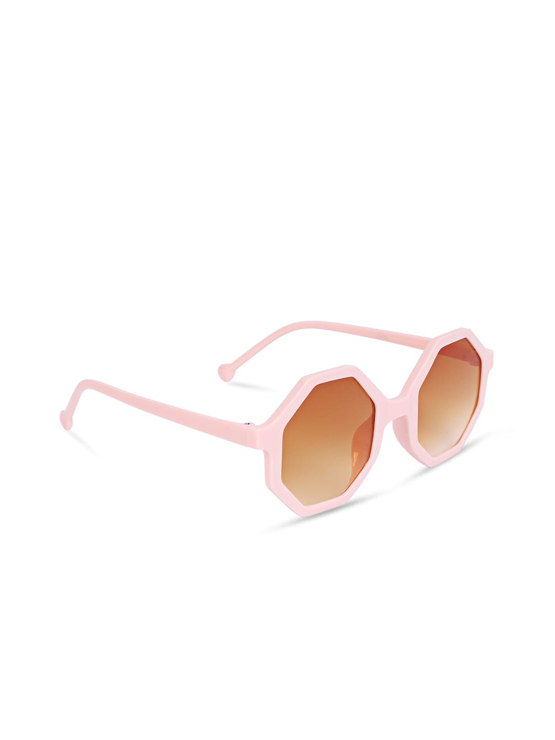 

DukieKooky Unisex Kids Round Sunglasses with UV Protected Lens, Brown