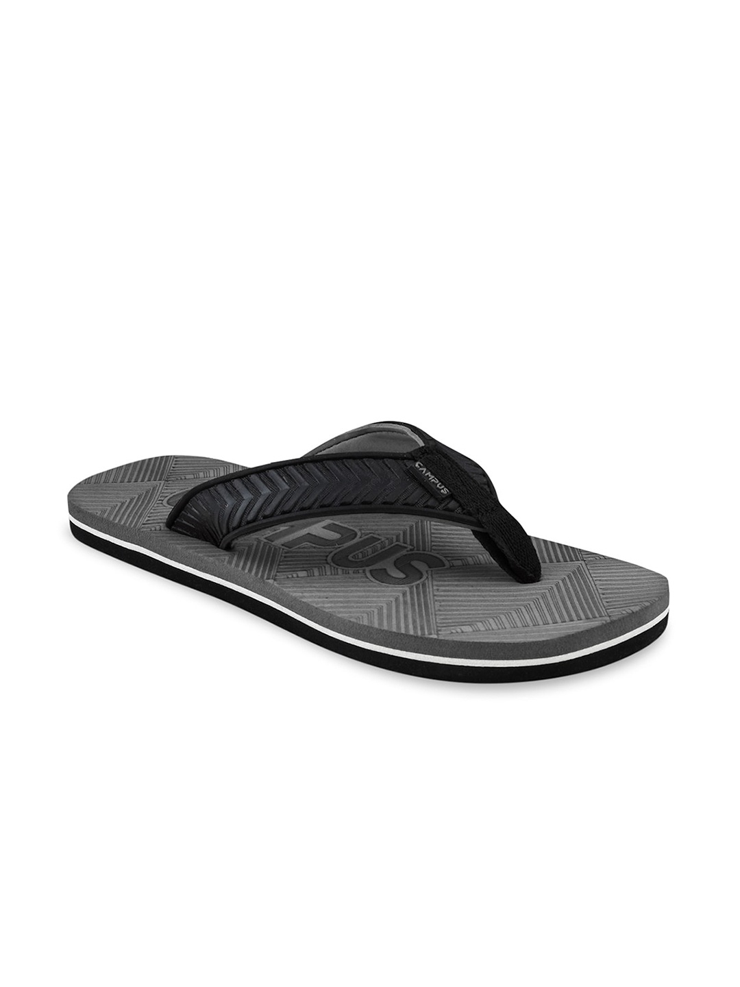 

Campus Men Textured Thong Flip-Flops, Grey