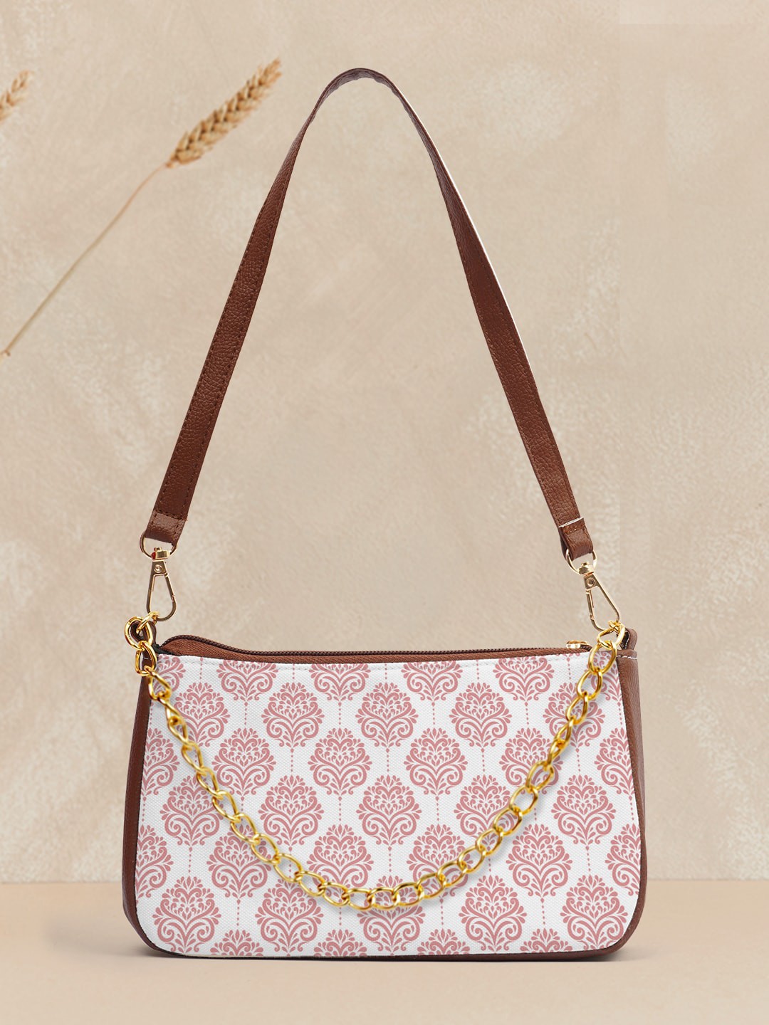 

Crazy Corner Ethnic Motifs Printed Structured Shoulder Bag, White