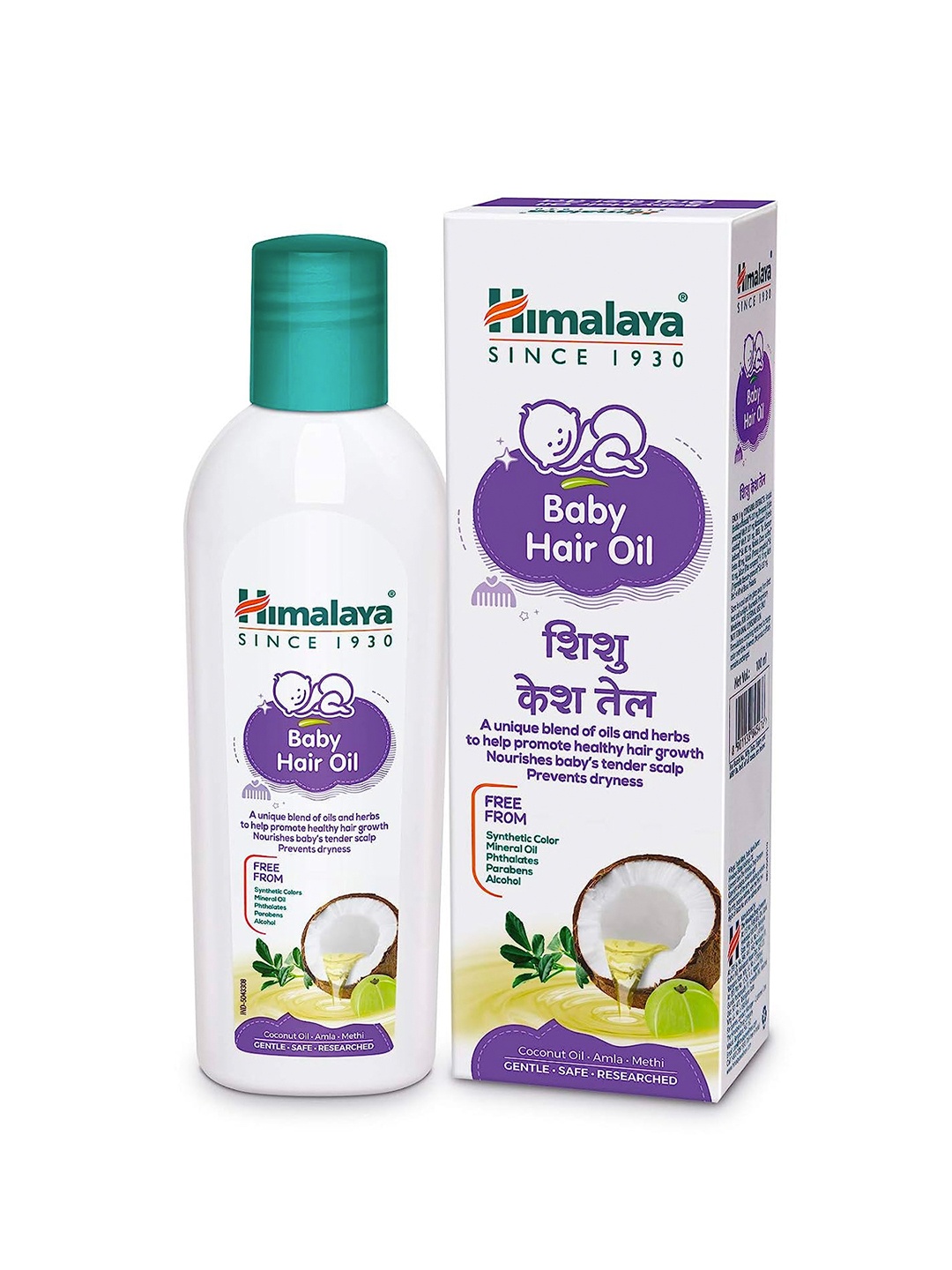 

Himalaya Hair Oil With Coconut Oil & Amla To Prevent Dryness - 100ml, White