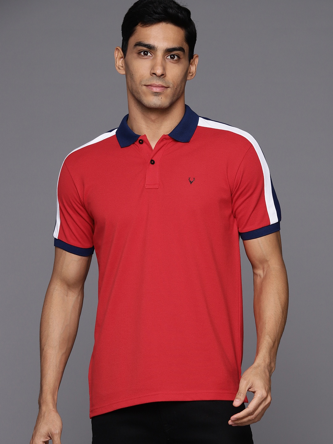 

Allen Solly Sport Solid Polo Collar T-shirt, Red