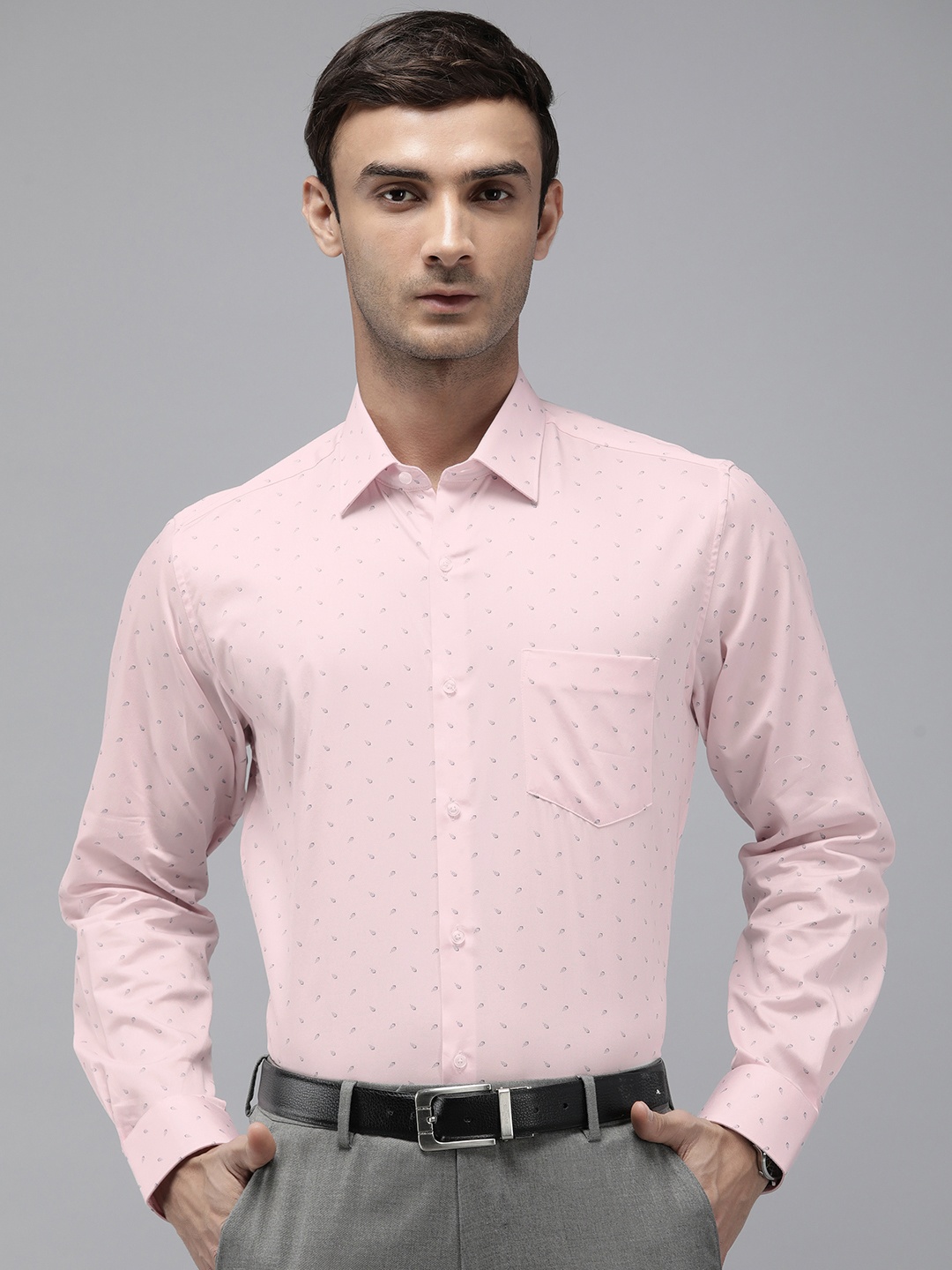 

Van Heusen Custom Conversational Printed Pure Cotton Formal Shirt, Pink