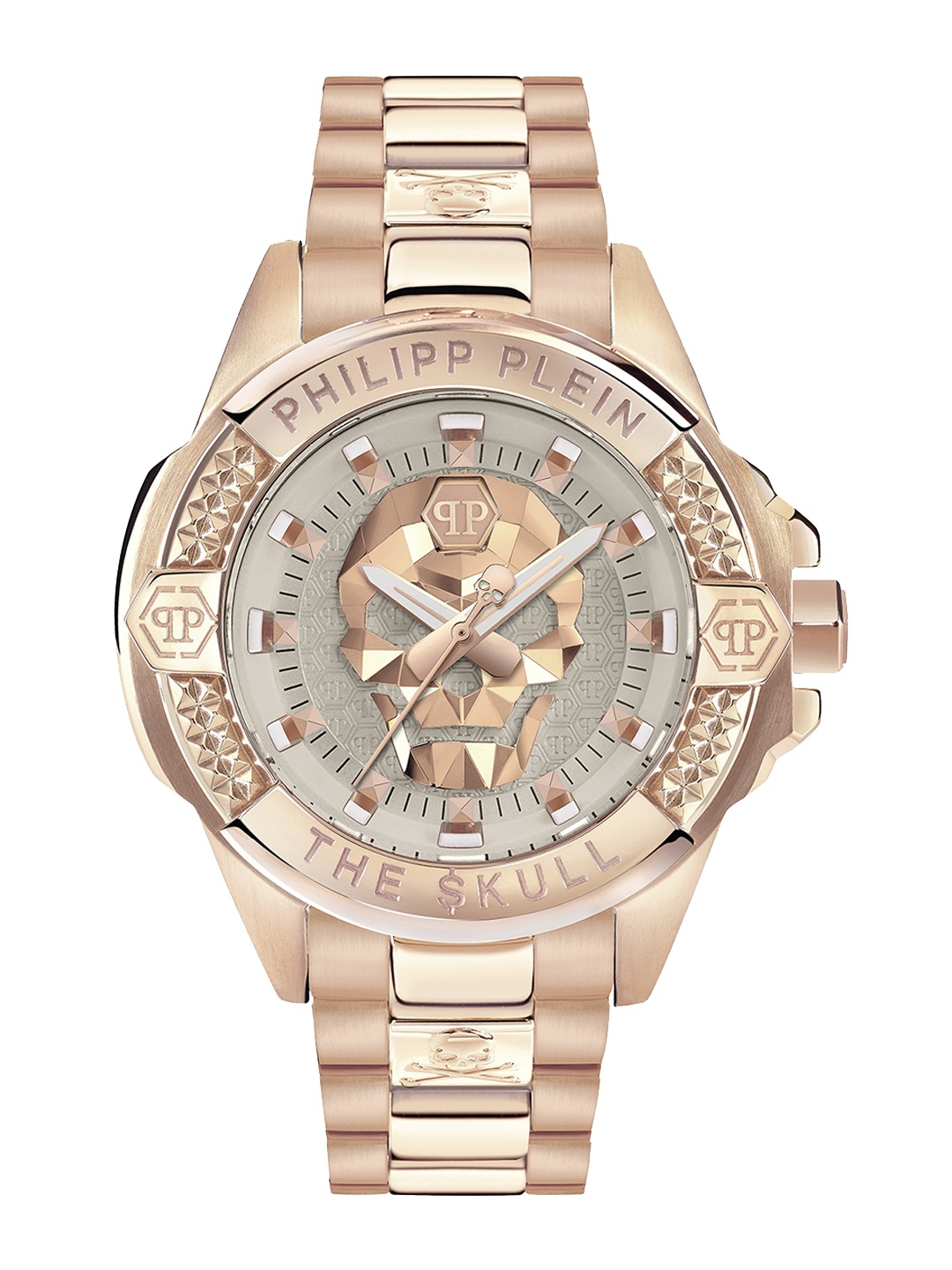 

PHILIPP PLEIN Women Embellished Stainless Steel Straps Analogue Watch PWNAA1623, Beige