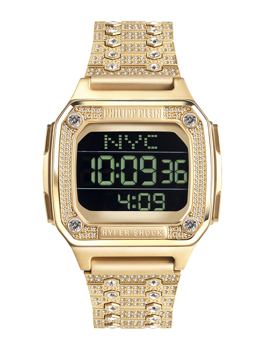 

PHILIPP PLEIN Women Square Dial Water Resistance Digital Watch -PWHAA1321, Black