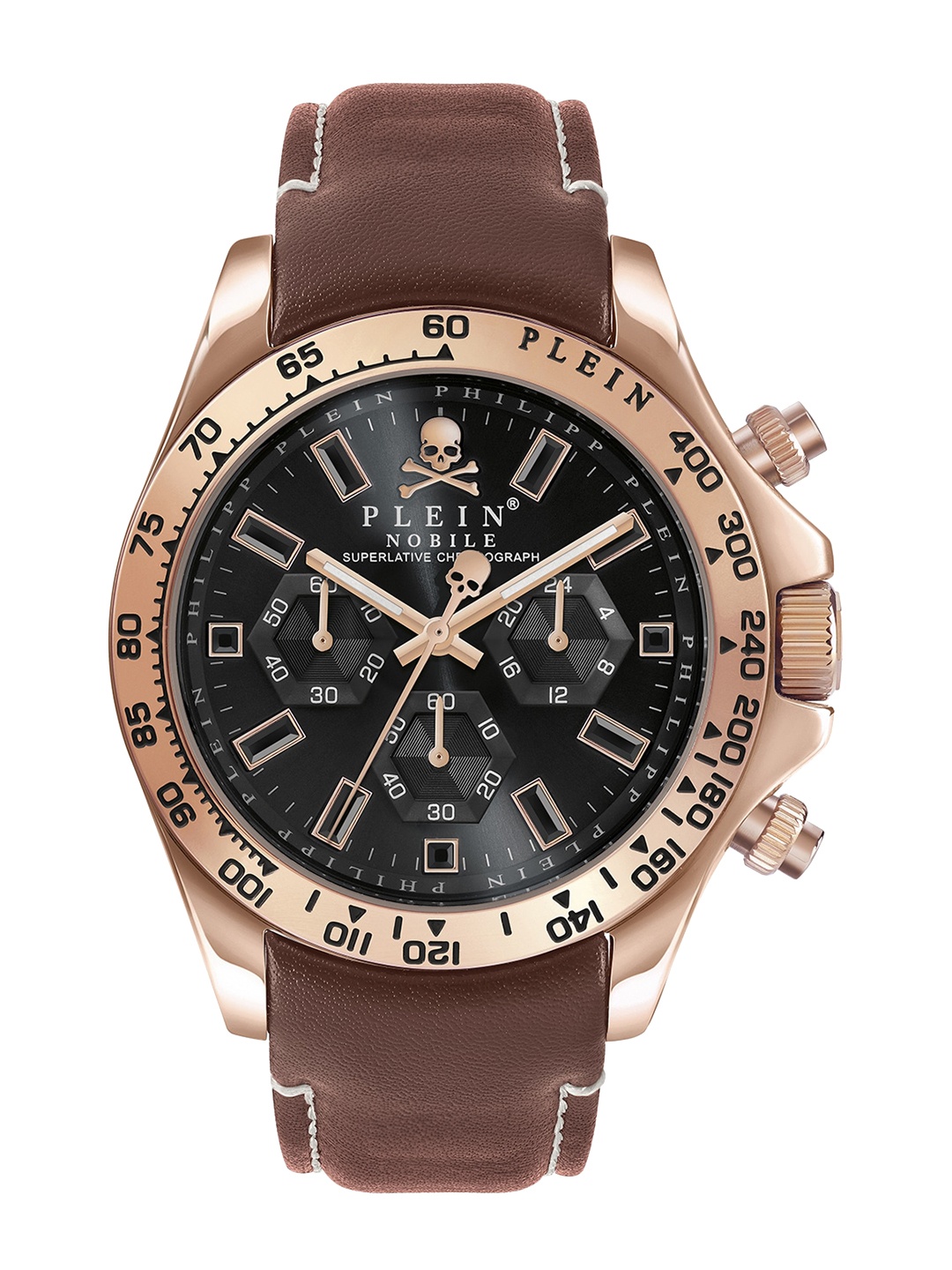 

PHILIPP PLEIN Men Leather Straps Analogue Watch PWCAA0221, Black