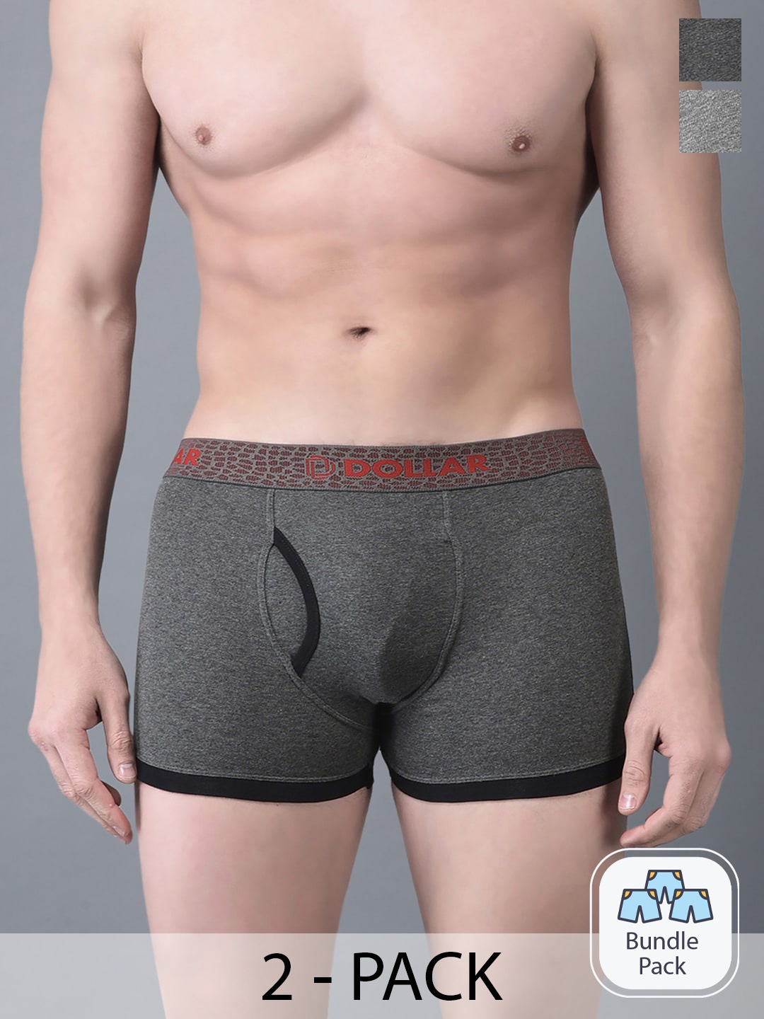 

Dollar Bigboss Pack Of 2 Assorted Combed Cotton Trunks MBTR-311-CNRIB-PO2-CO3