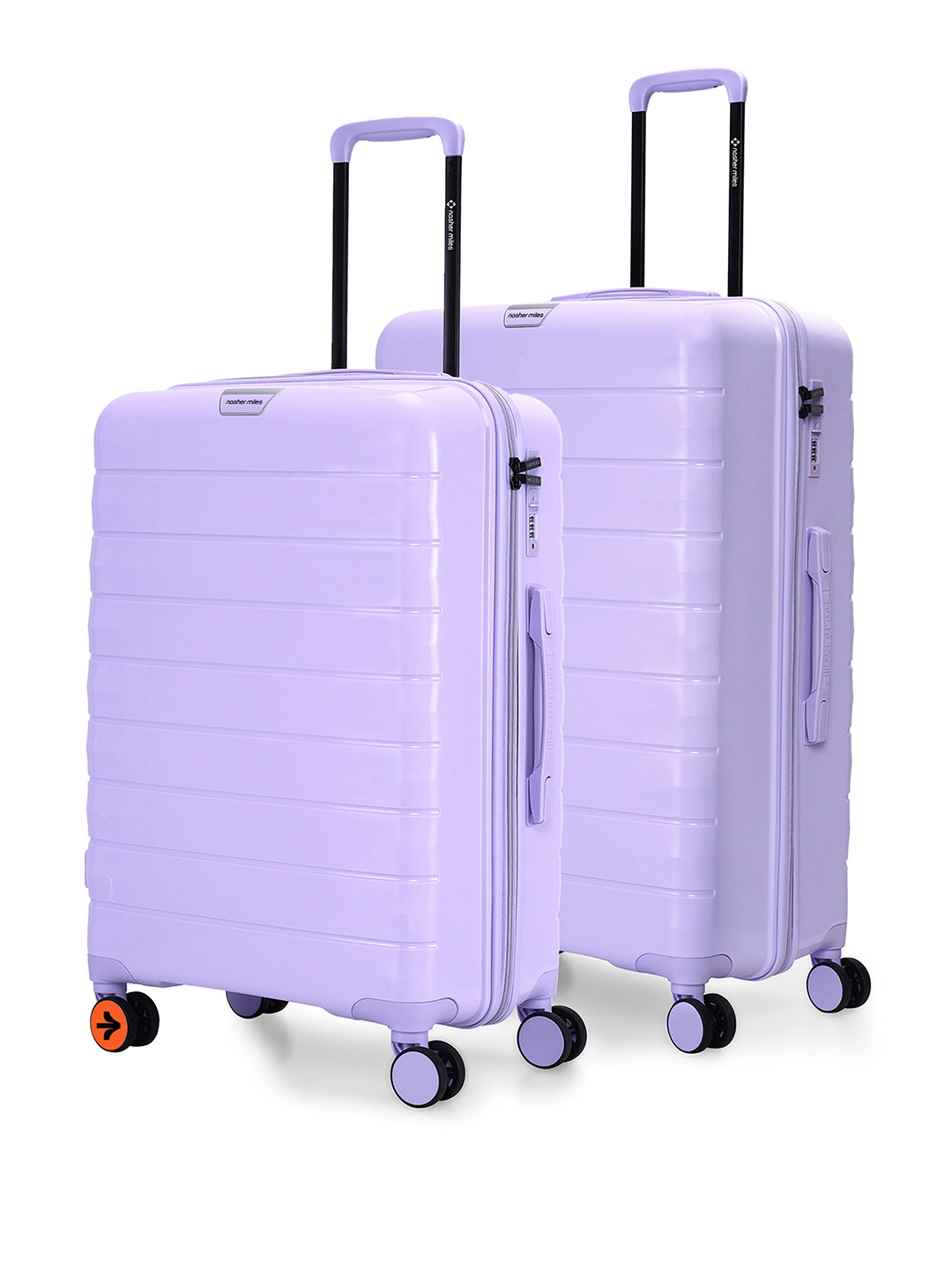 

Nasher Miles Vienna Polypropylene Set of 2 M/L Purple Trolley Bags (65-75 cm)