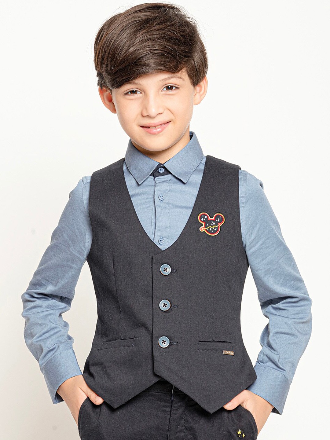 

One Friday Boys Formal Waistcoat, Black