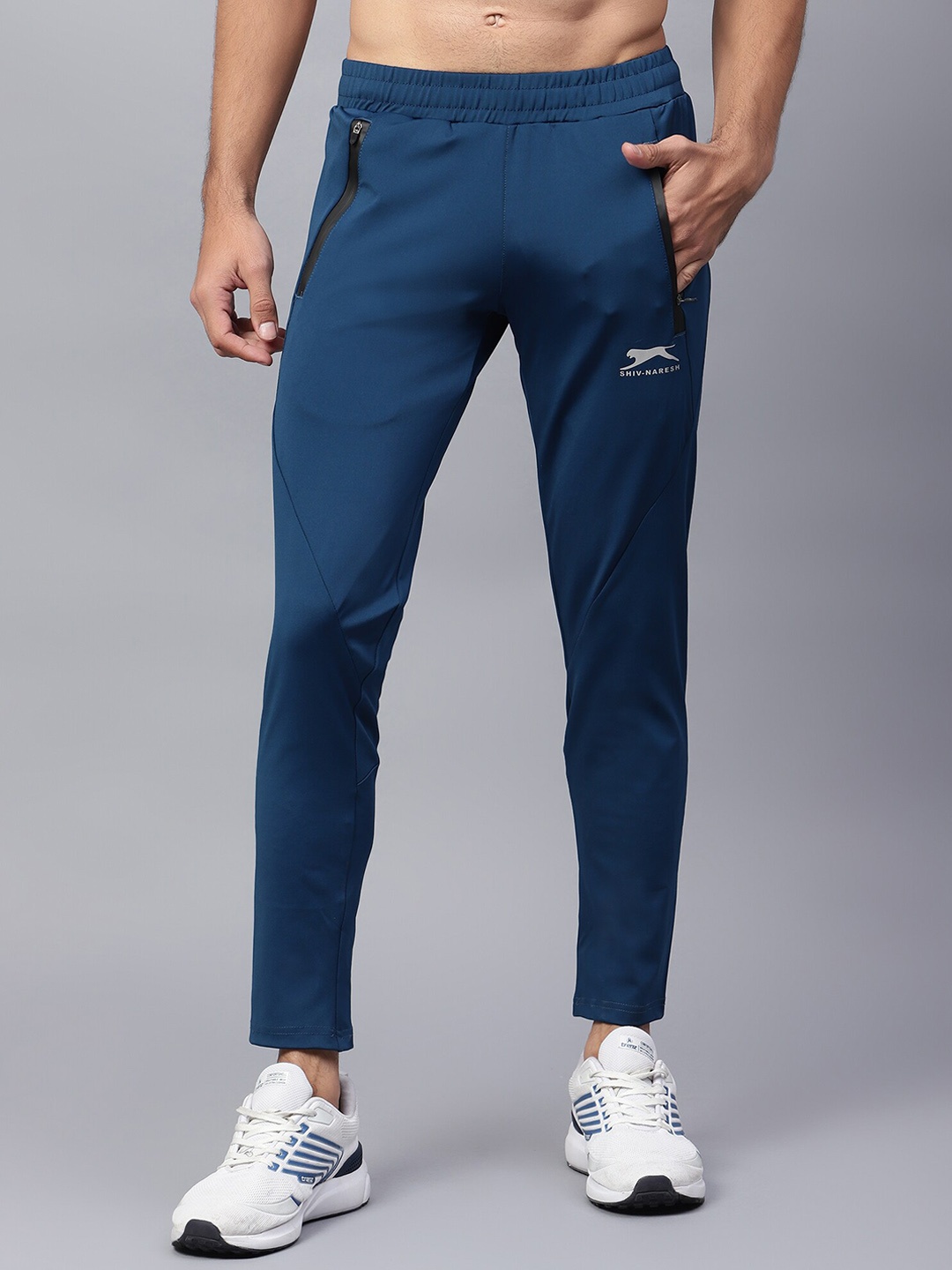 

Shiv Naresh Men Rapid-Dry Training or Gym Track Pants, Blue