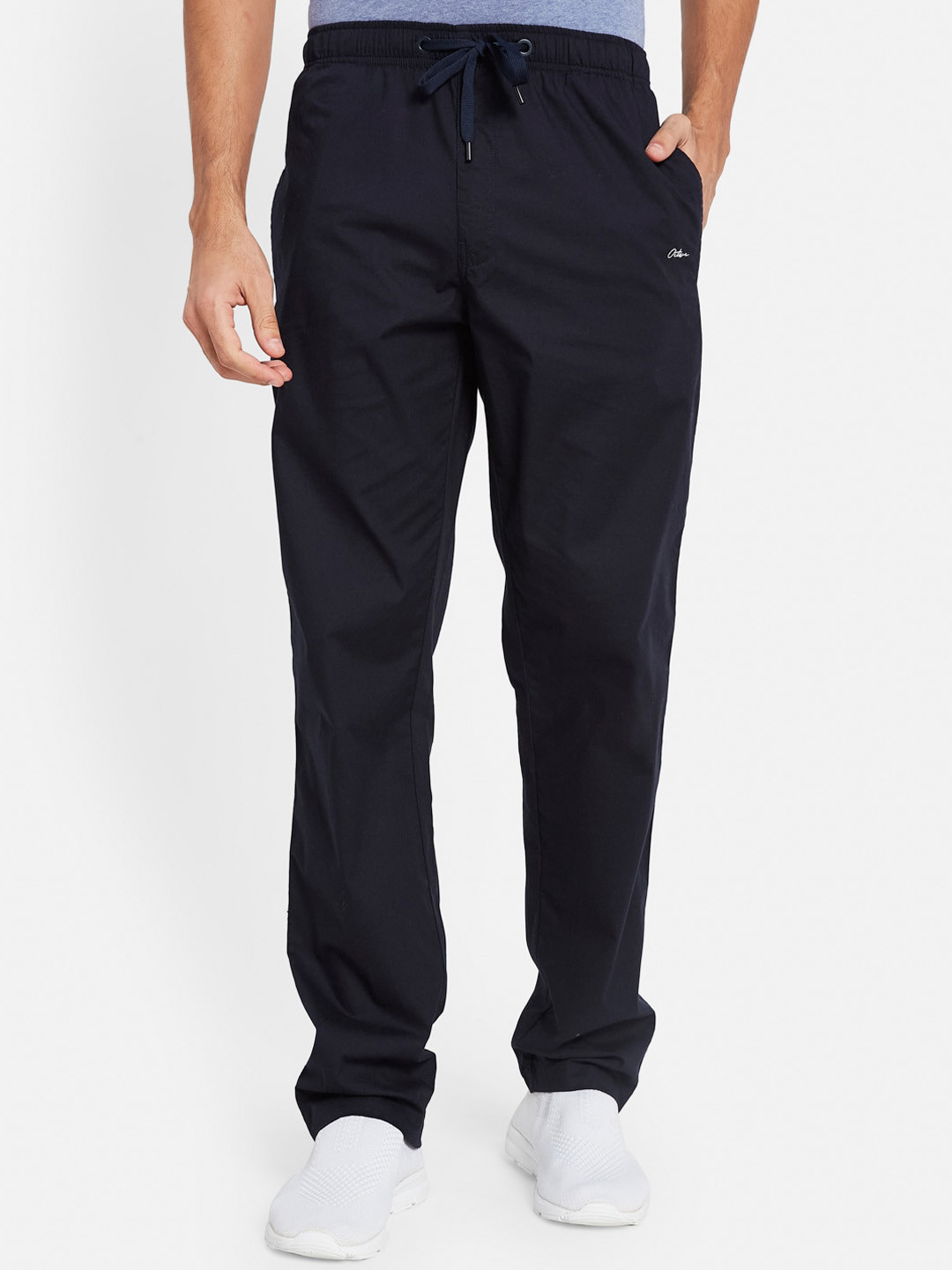 

Octave Men Regular Fit Cotton Track Pants, Navy blue