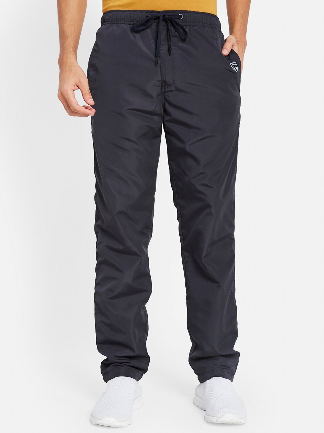

Octave Men Mid-Rise Track Pants, Navy blue