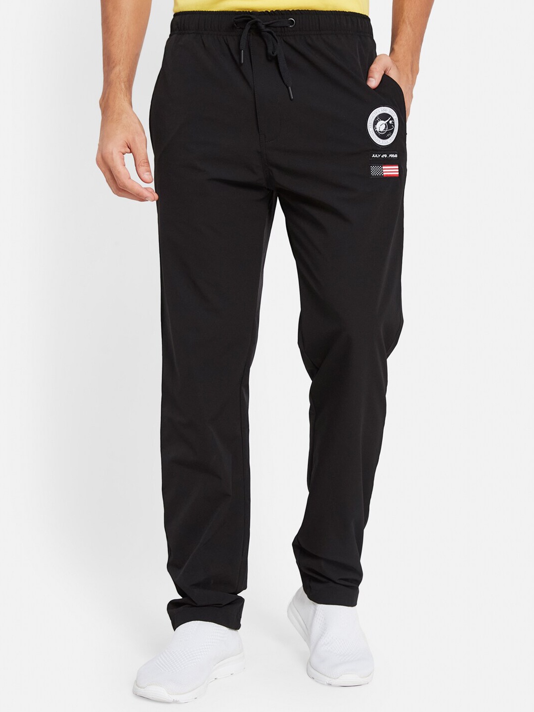 

Octave Men Cotton Track Pants, Black