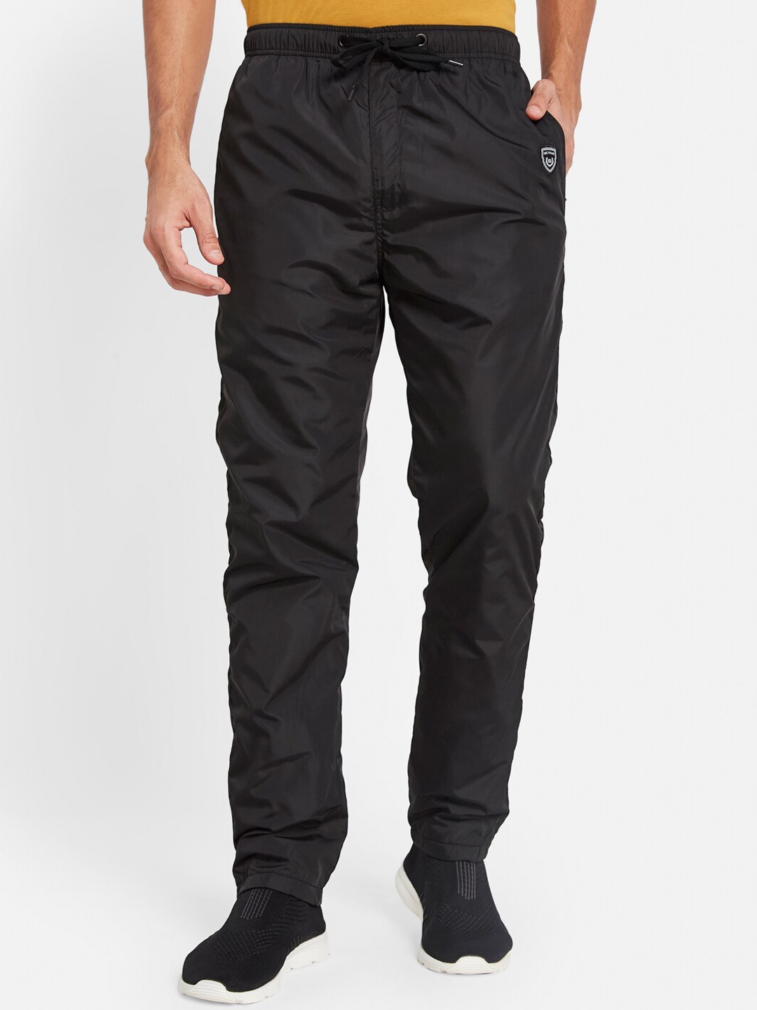 

Octave Men Mid-Rise Track Pants, Black