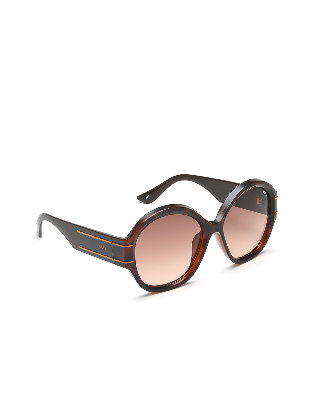 

IDEE Women Oval Sunglasses with UV Protected Lens IDS2880C2SG, Brown