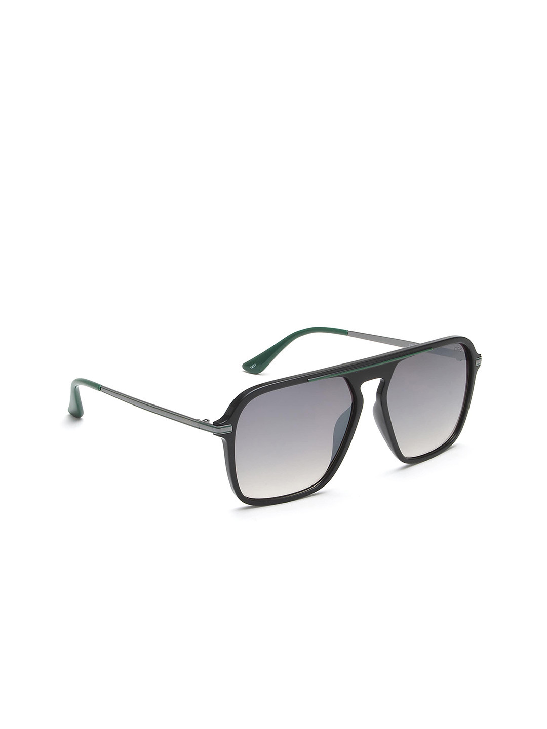 

IDEE Men Mirrored Lens Square Sunglasses With UV Protected Lens, Silver