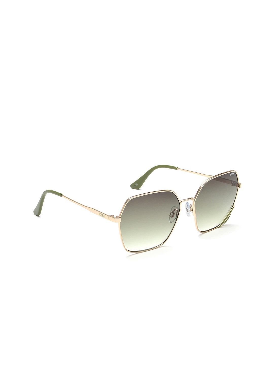 

IDEE Women Square Sunglasses with UV Protected Lens IDS2869C4SG, Green