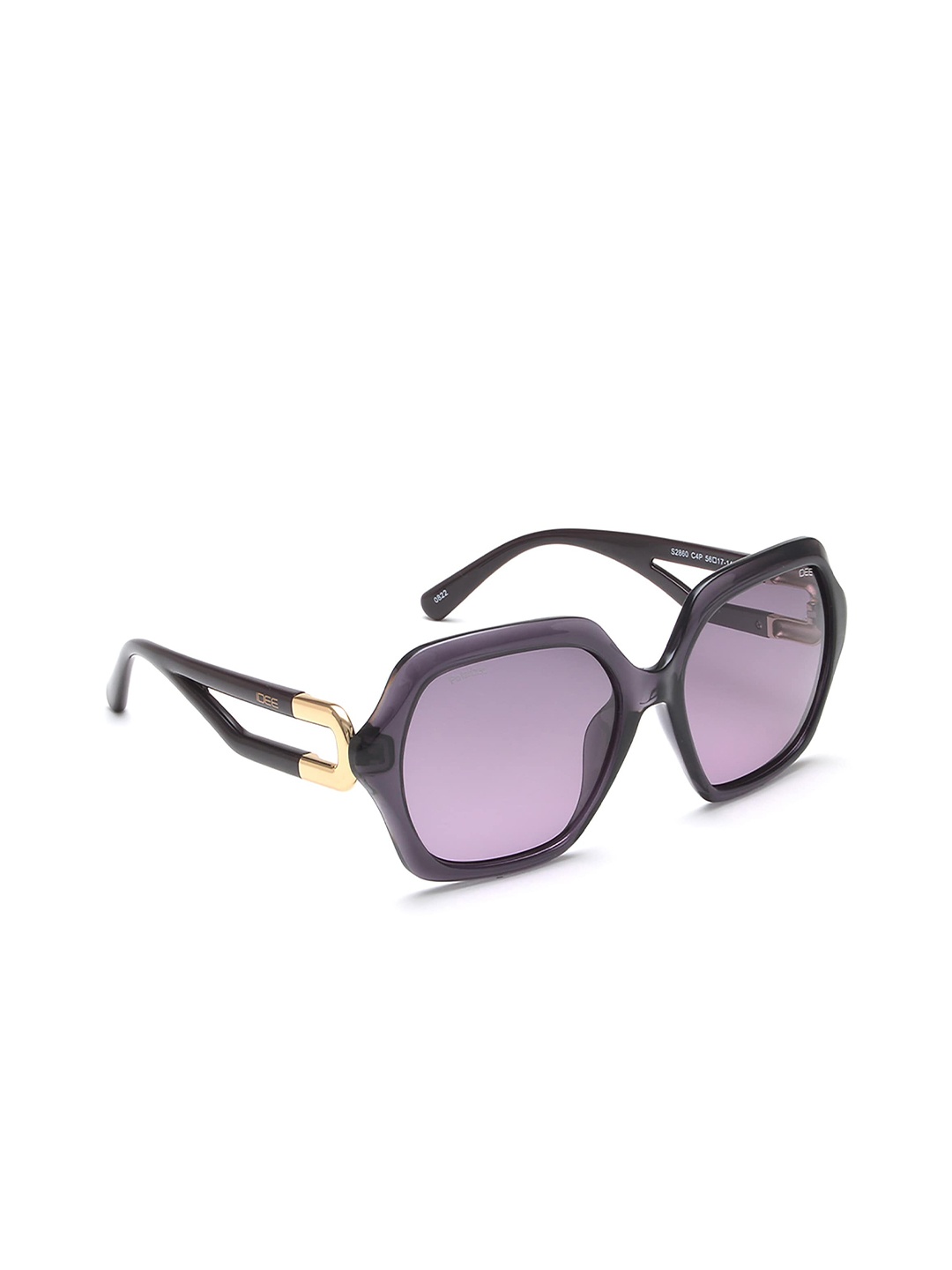 

IDEE Women Square Sunglasses with UV Protected Lens IDS2860C4PSG, Purple