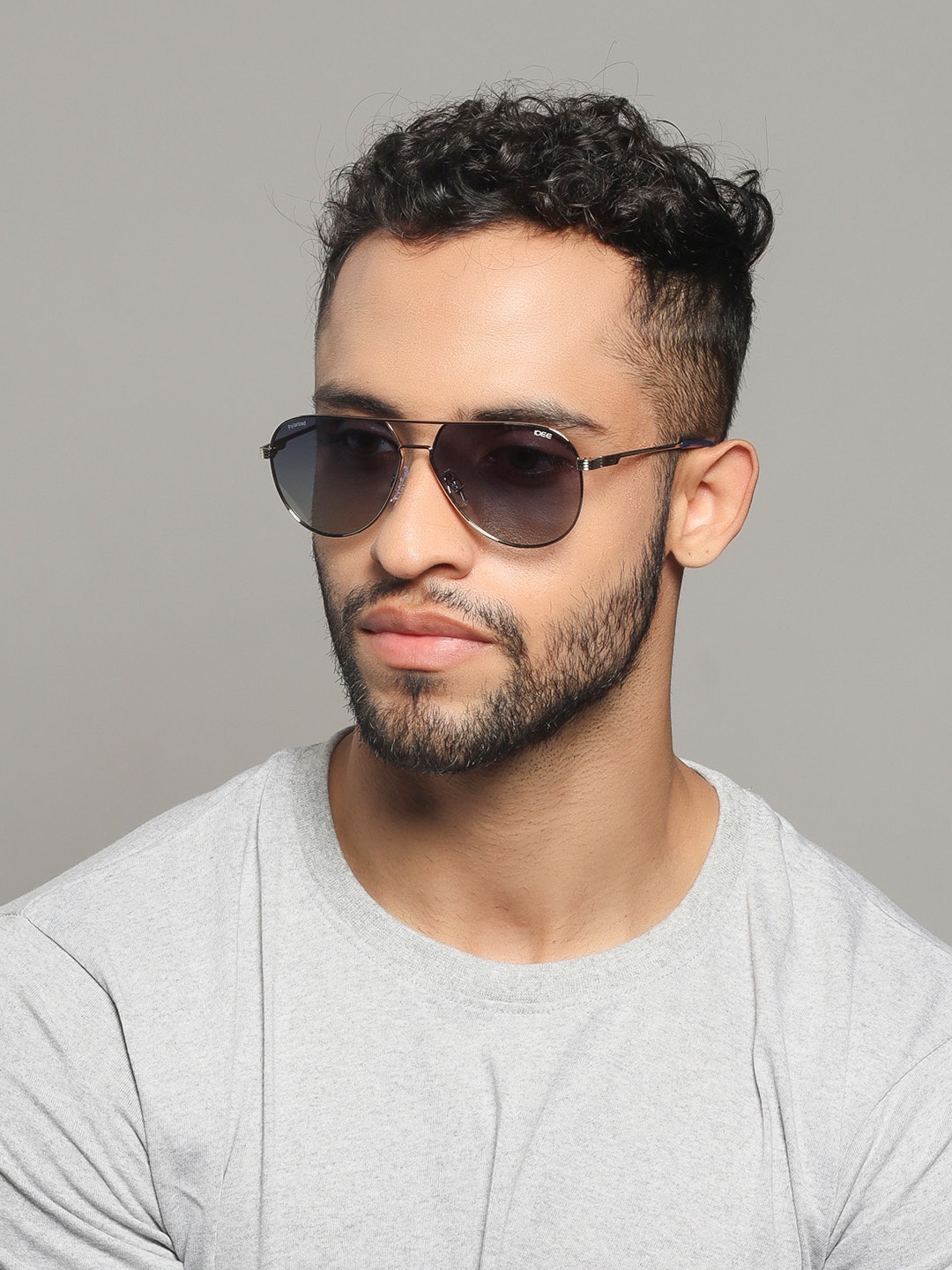 

IDEE Men Aviator Sunglasses With UV Protected Lens IDS2920C4PSG, Blue