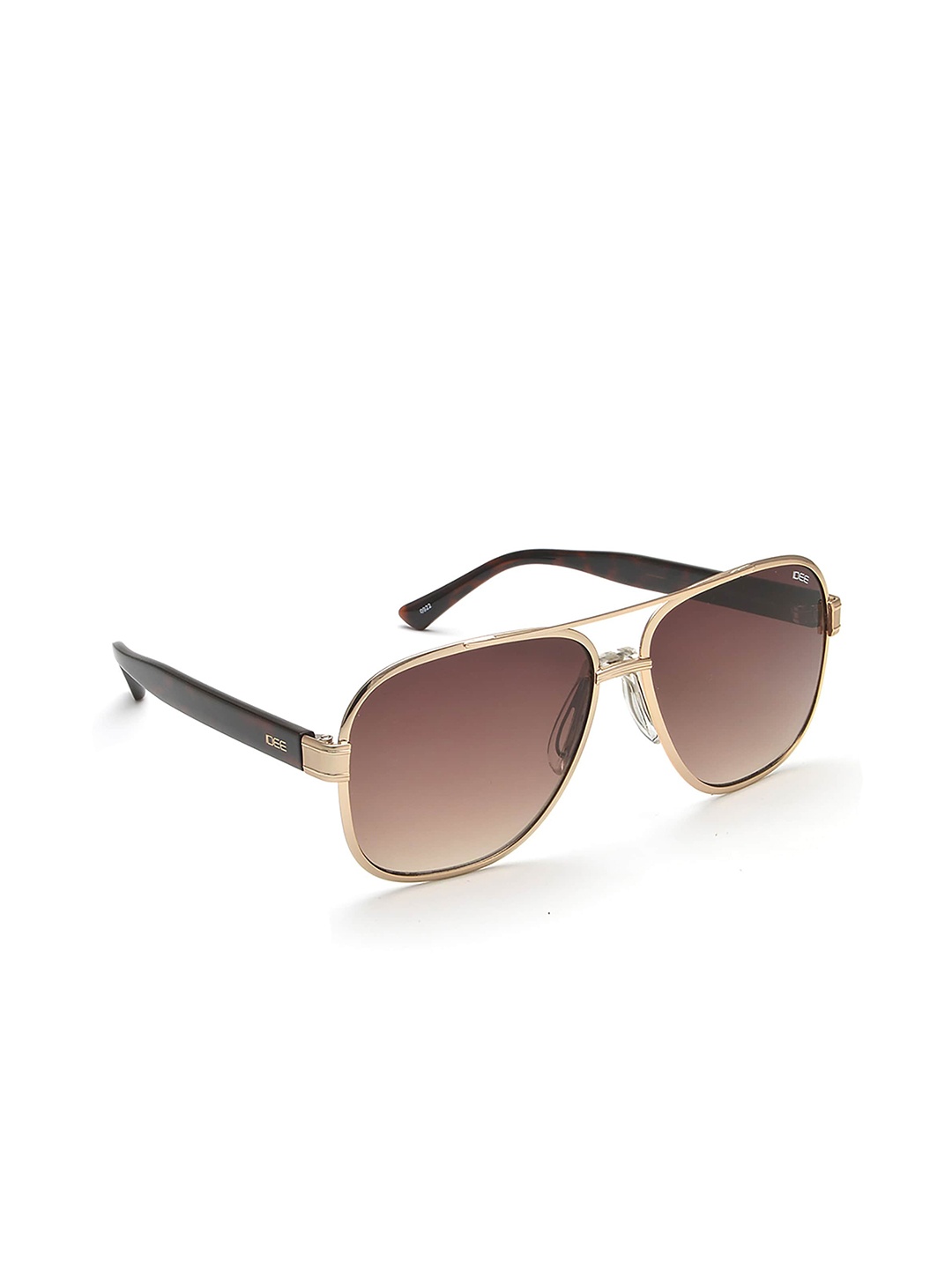 

IDEE Men Square Sunglasses with UV Protected Lens IDS2897C2SG, Brown