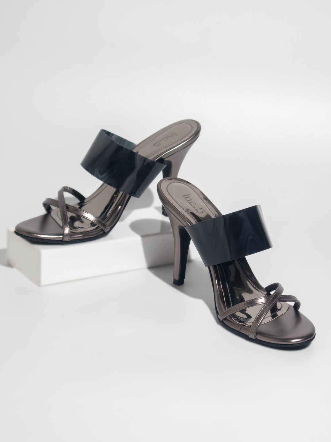 

Inc 5 Textured Stiletto Heels, Grey