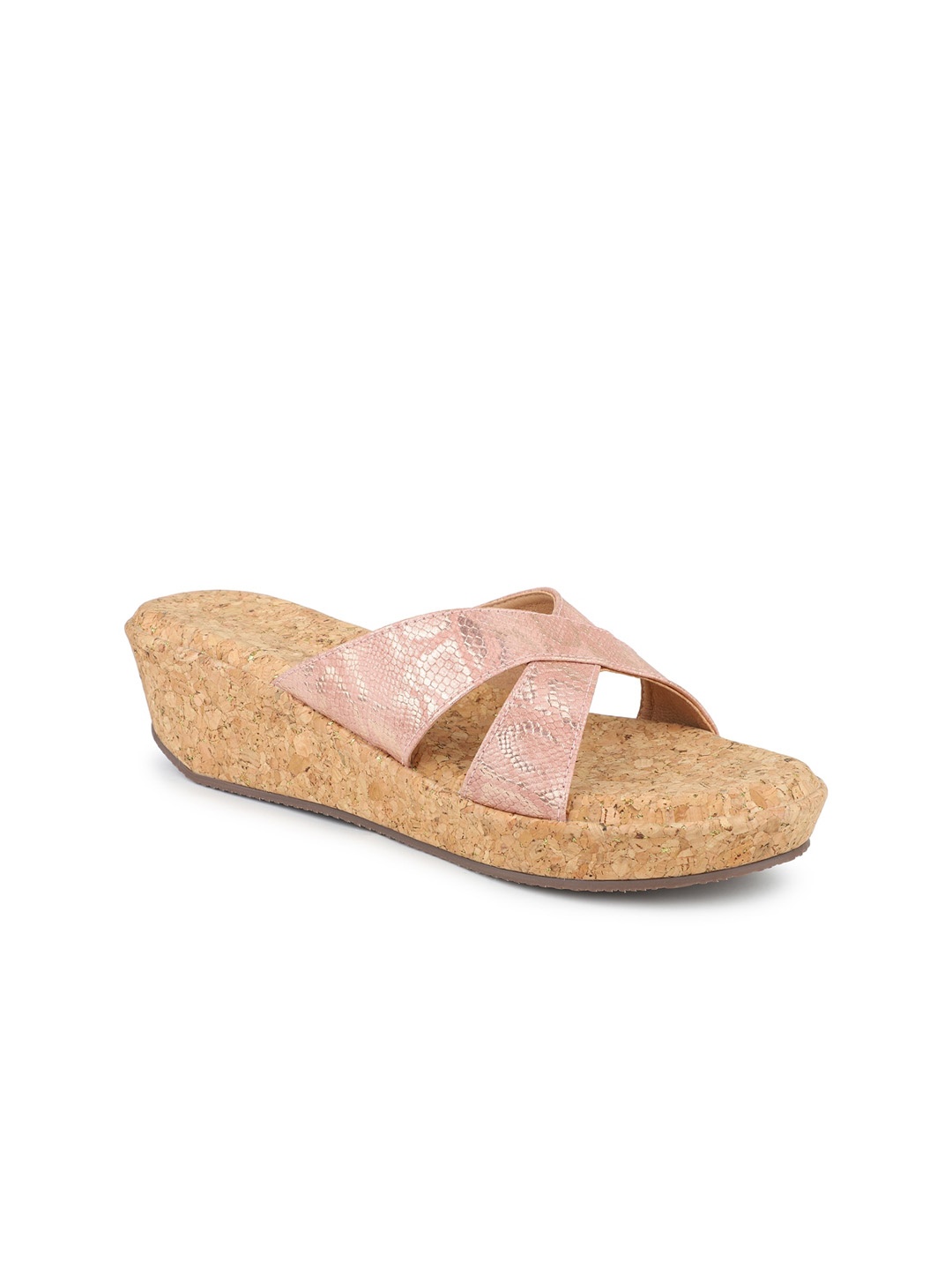 

Inc 5 Textured Wedge Heels, Peach