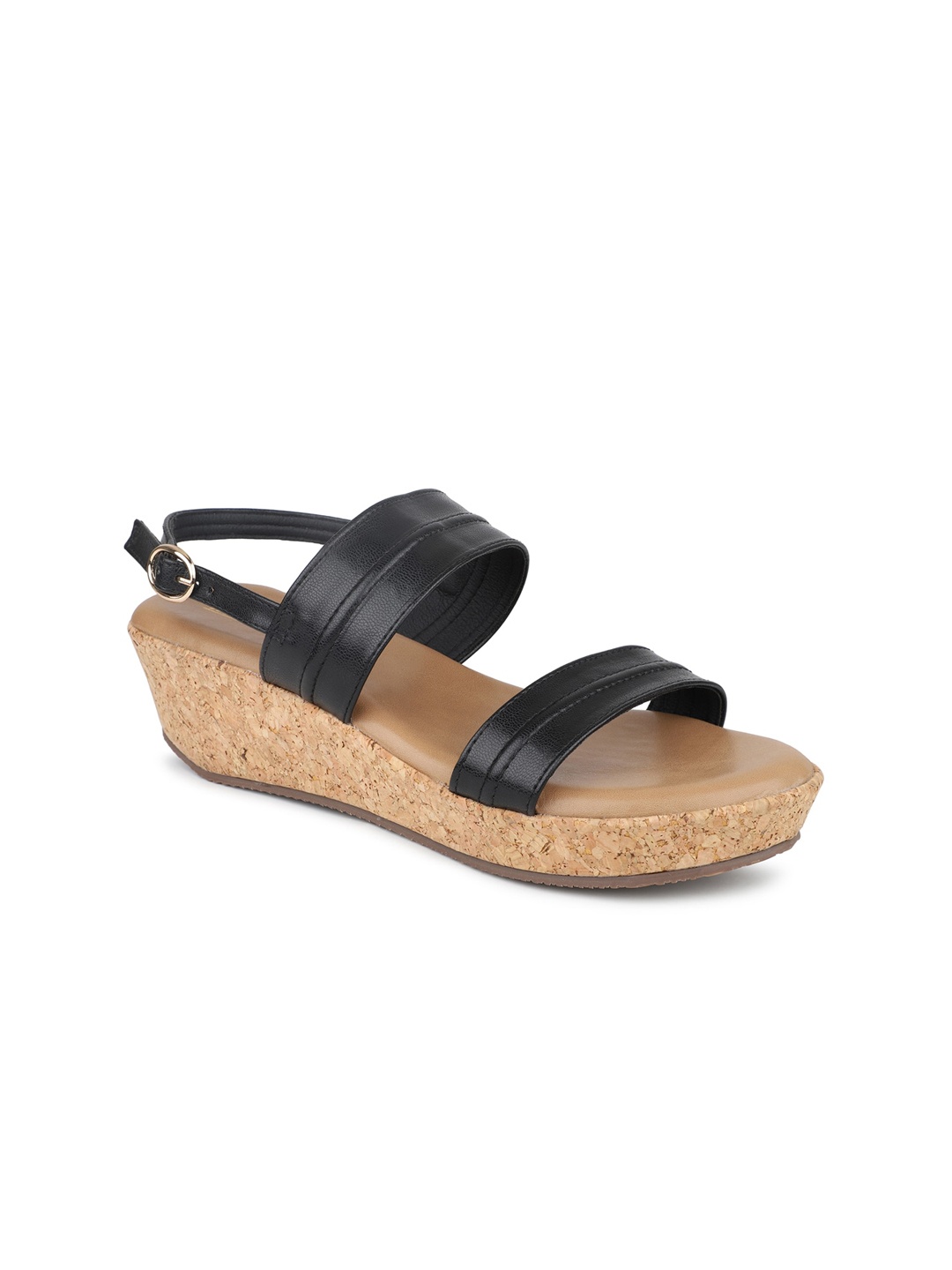 

Inc 5 Double Straps Flatform Heels, Black
