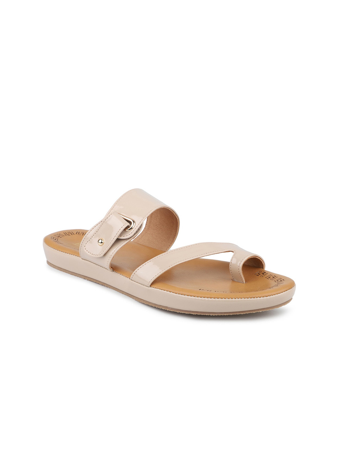 

Inc 5 Strappy One Toe Flats, Beige