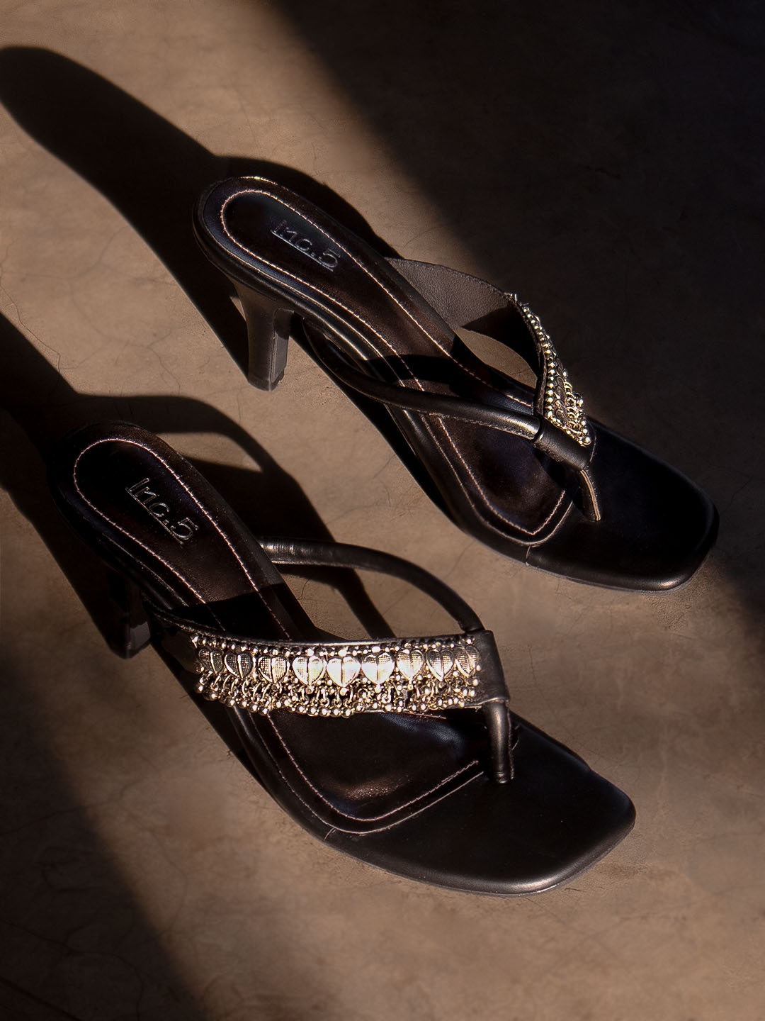 

Inc 5 Embellished Slim Heels, Black