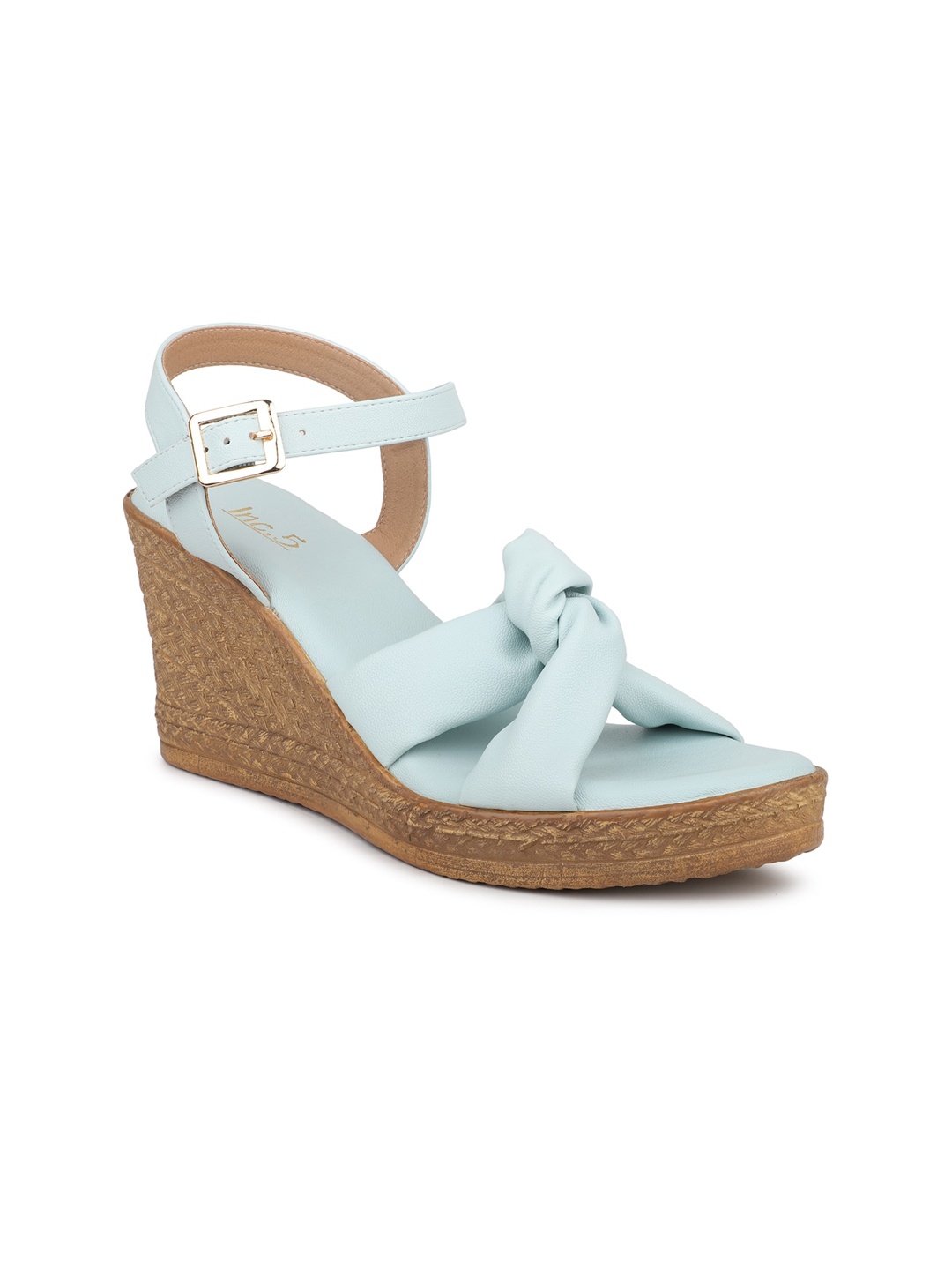 

Inc 5 Twisted Strap Wedge Heels, Blue