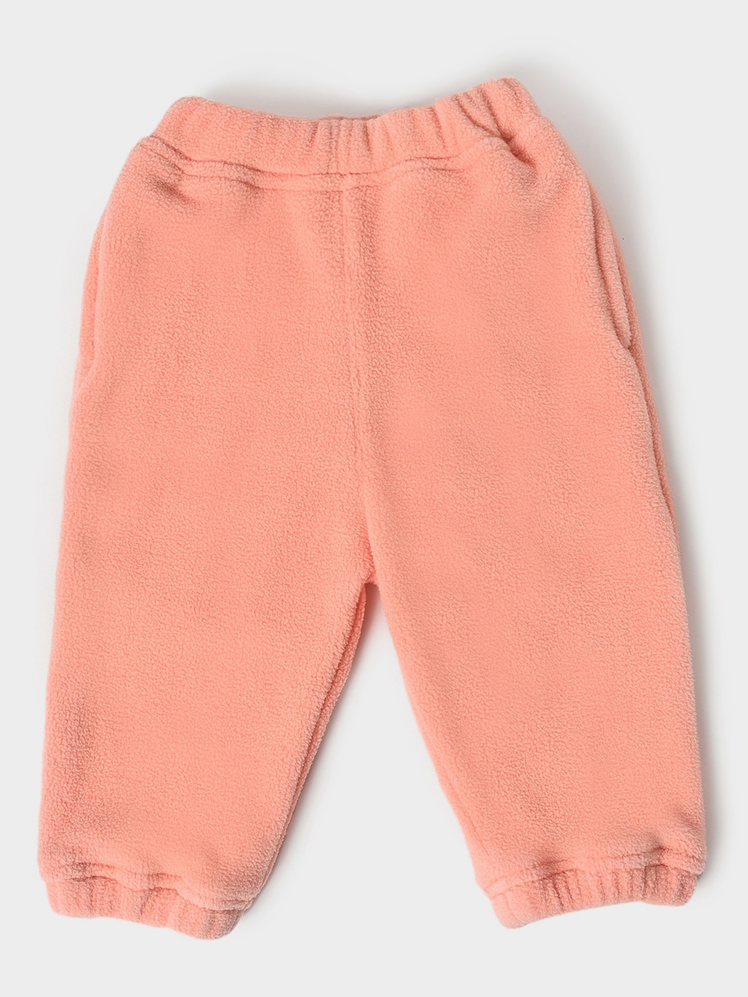 

MiArcus Kids Mid-Rise Knitted Fleece Lounge Pants, Peach
