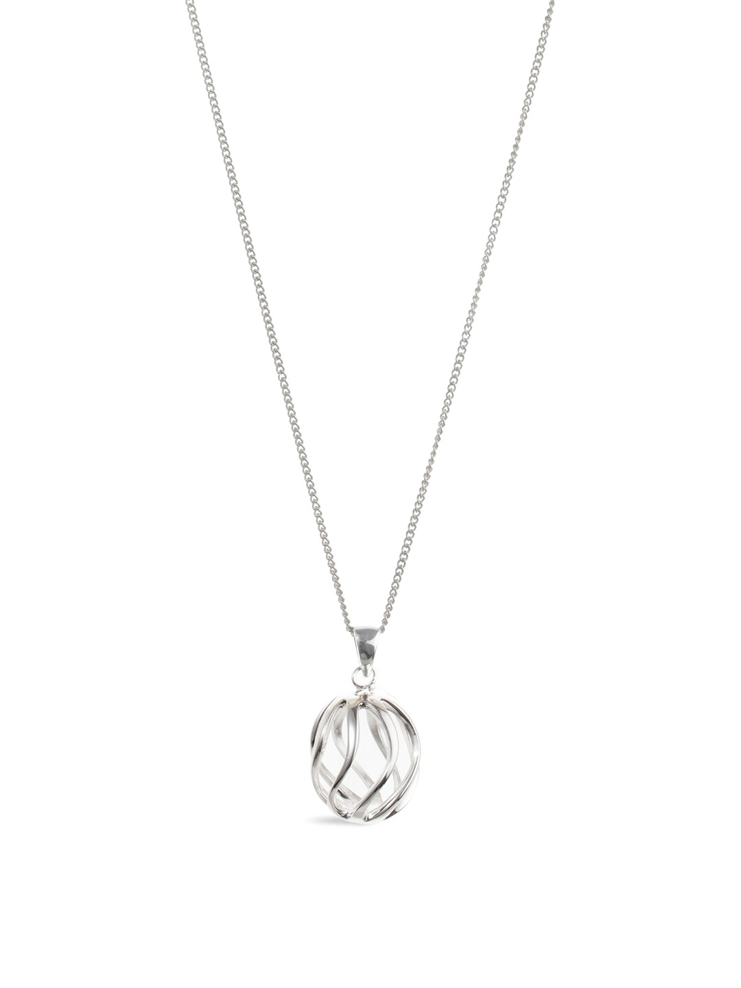 

Kicky And Perky 925 Sterling Silver Cage Pendant With Chain