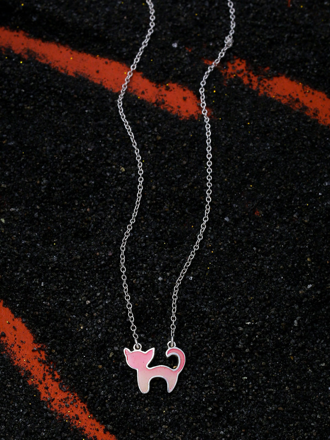 

Kicky And Perky Kids 92.5 Sterling Silver Kitty Shaped Pendant