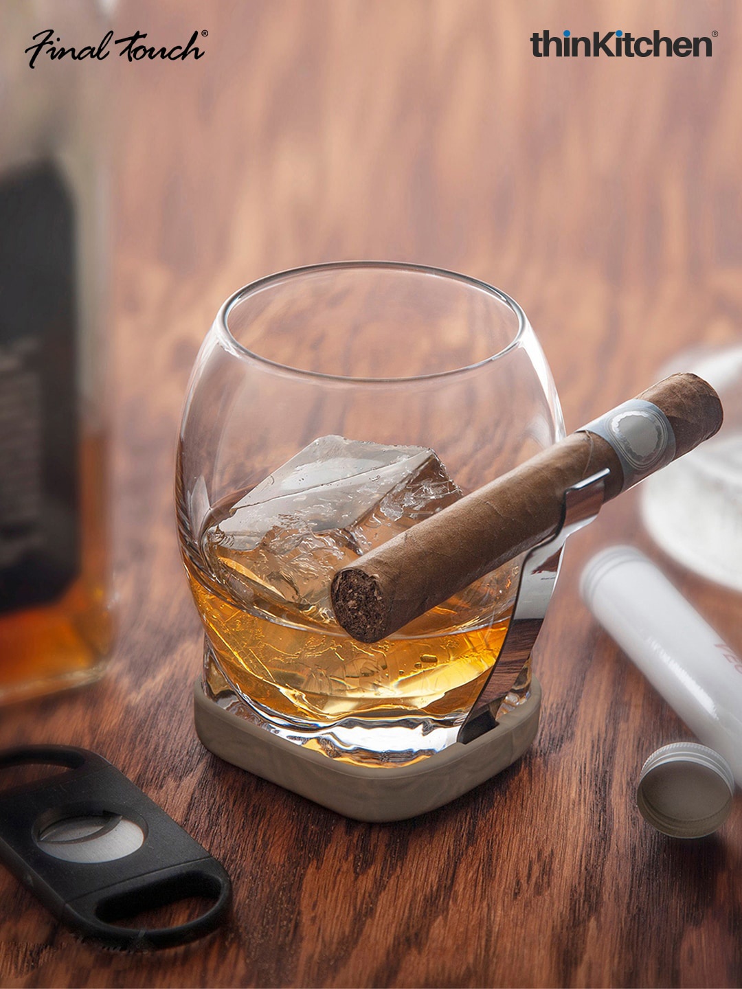 

Final Touch Transparent Whisky Cigar Glass