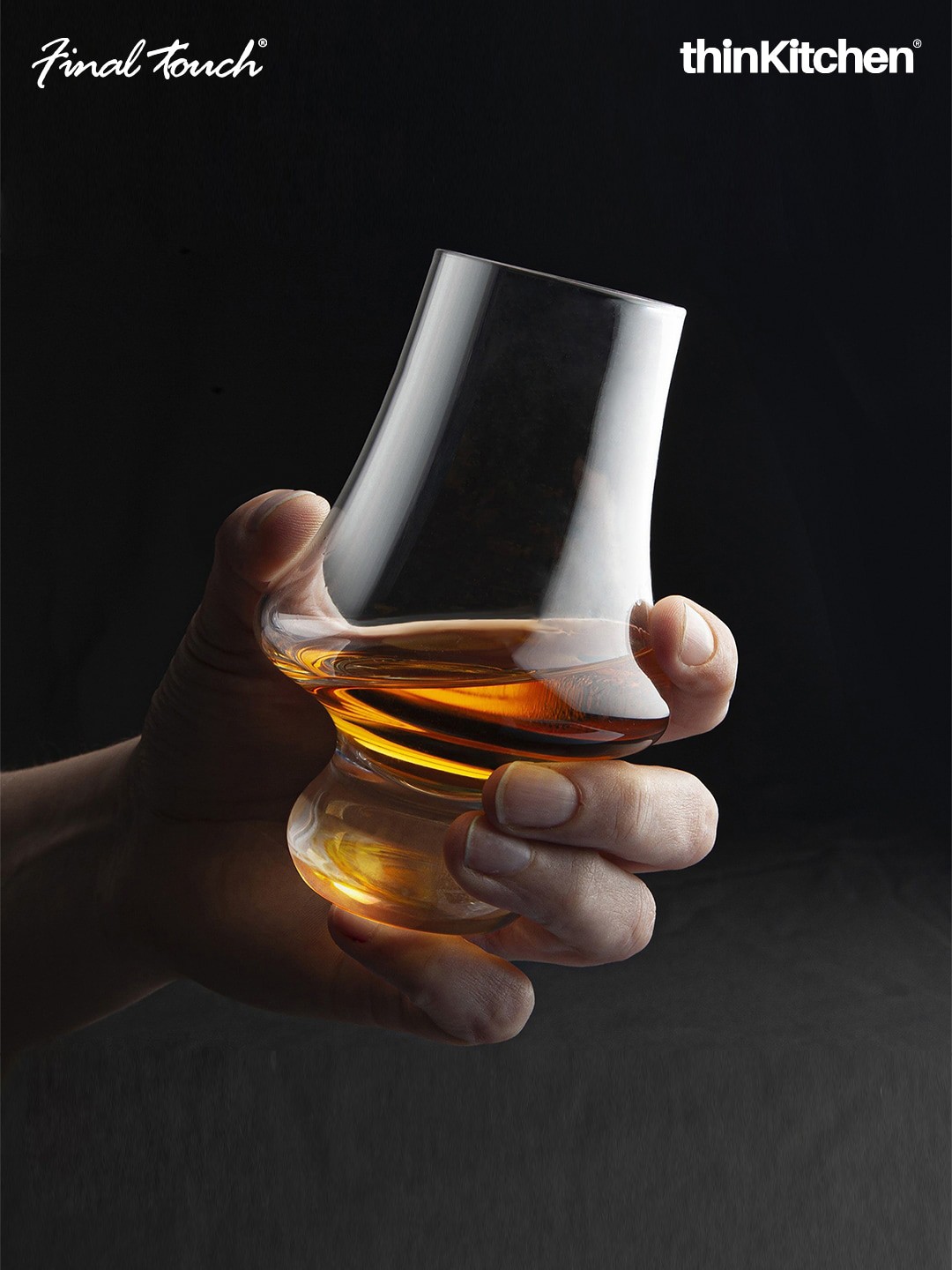 

Final Touch 4-Pcs Transparent Whiskey Flight Tasting Glasses - 1.08 L