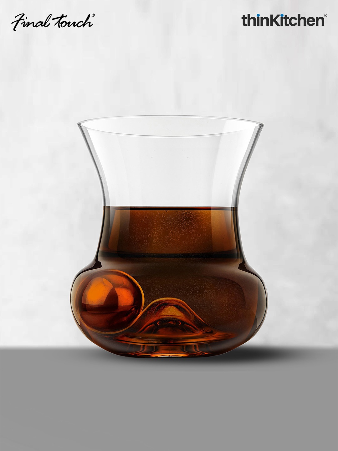 

Final Touch Bartender's Transparent RumRoller With Chilling Ball
