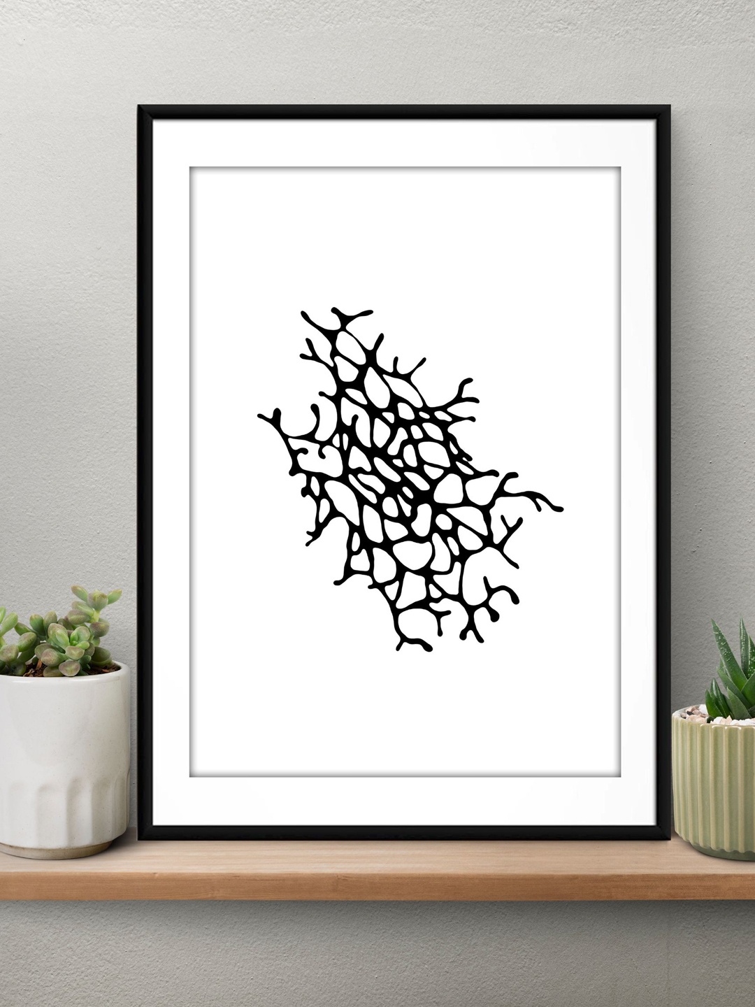 

Sasimo Black & White Abstract Printed Framed Wall Art