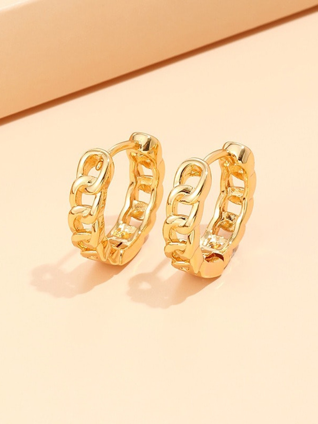 

MYKI Gold-Plated Contemporary Hoop Earrings
