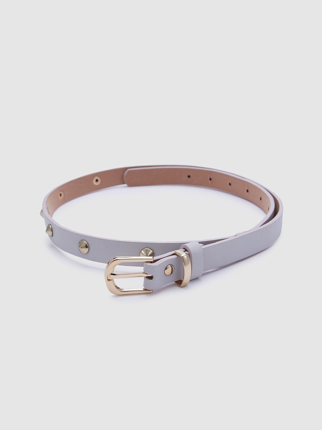 

Globus Women Embellished Slim Belt, Grey