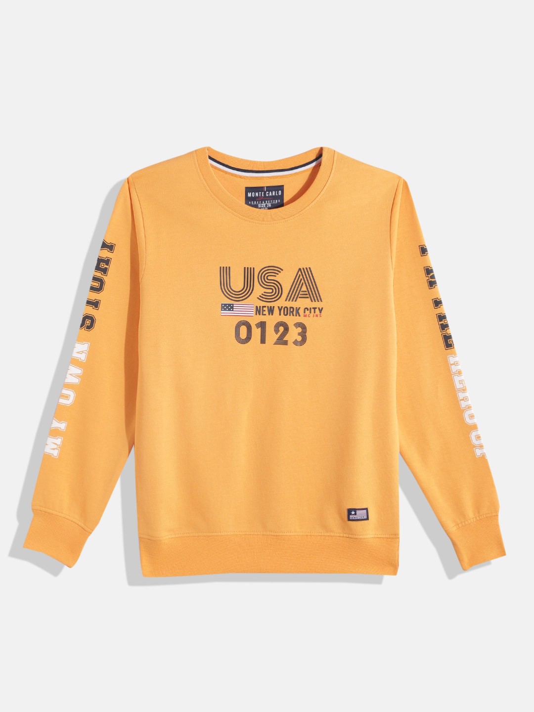 

Monte Carlo Boys Printed Sweatshirt, Yellow