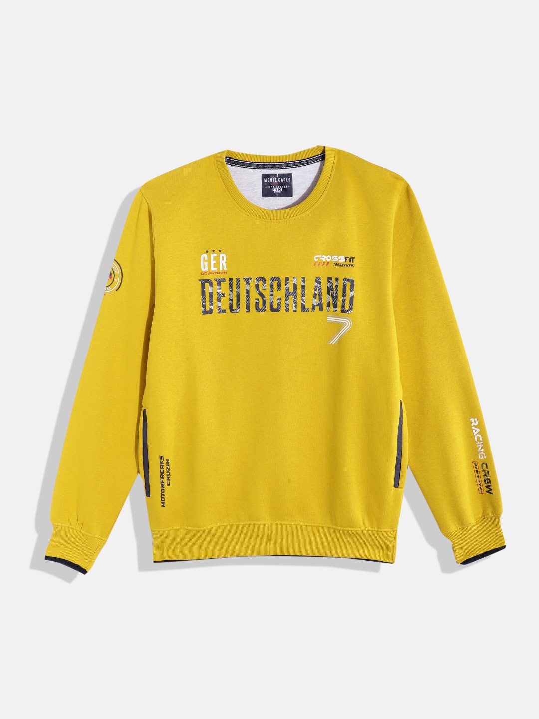 

Monte Carlo Teen Boys Printed Sweatshirt, Mustard