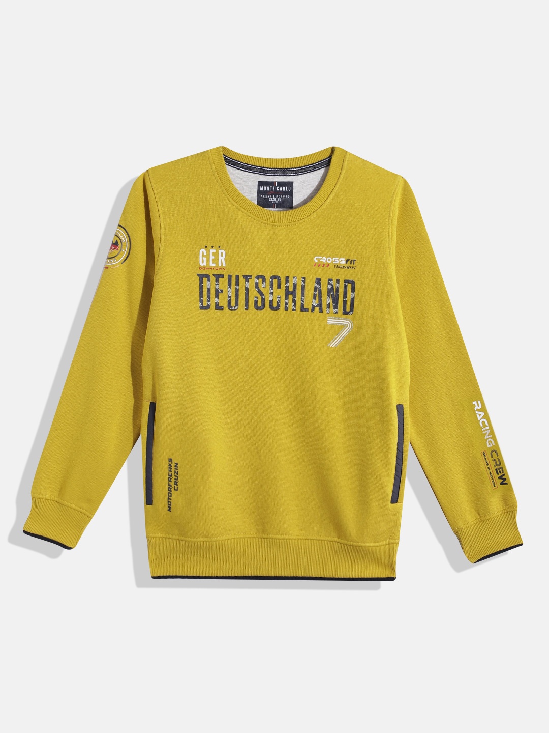 

Monte Carlo Boys Printed Sweatshirt, Mustard