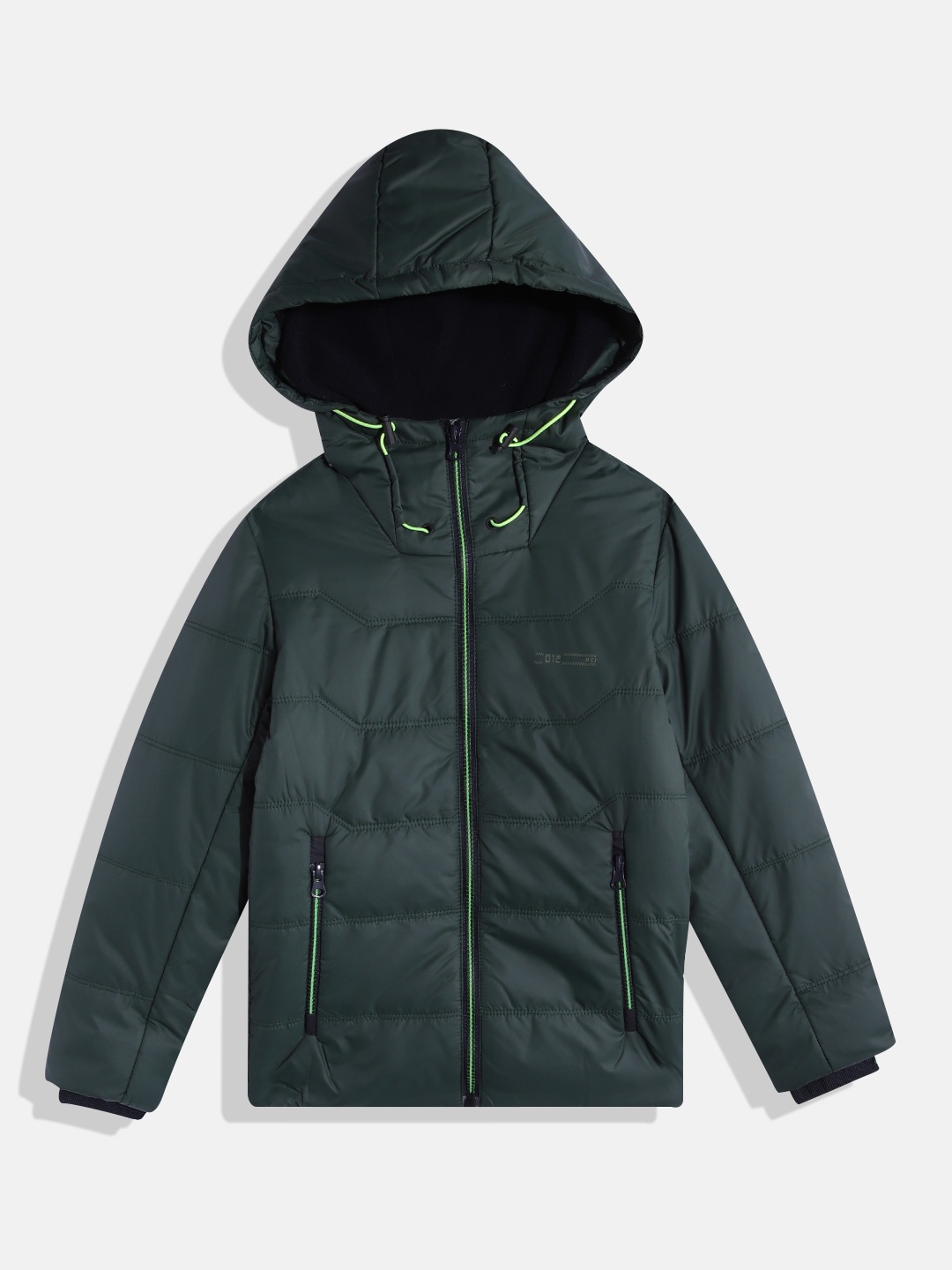 

Monte Carlo Boys Hooded Padded Jacket, Green