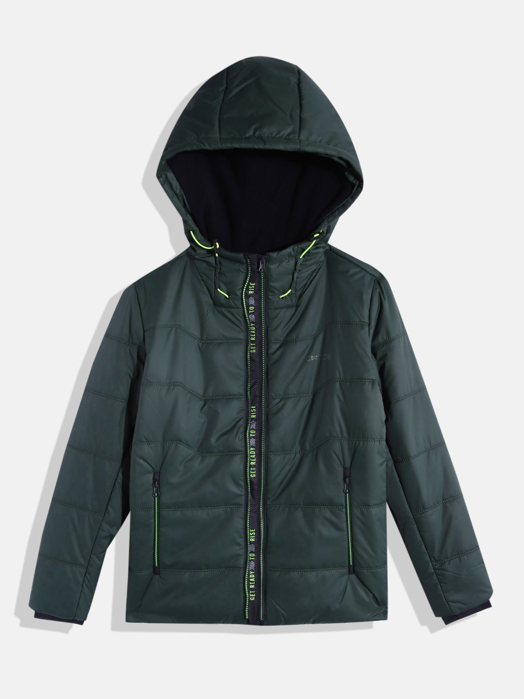 

Monte Carlo Teen Boys Hooded Padded Jacket, Green