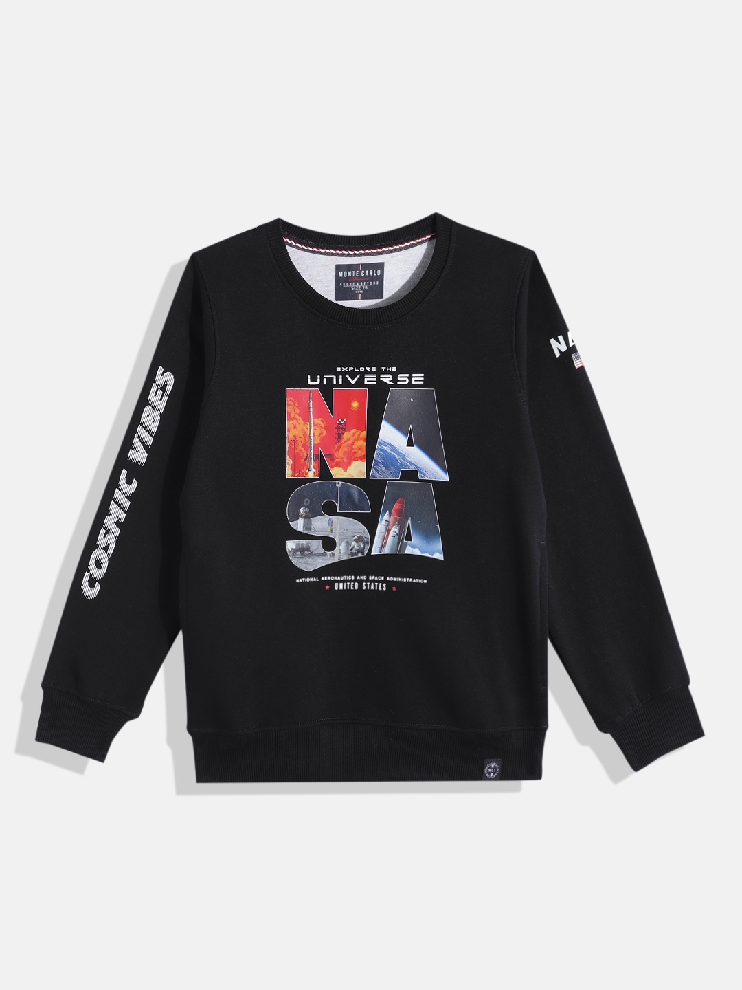 

Monte Carlo Boys Printed Sweatshirt, Black
