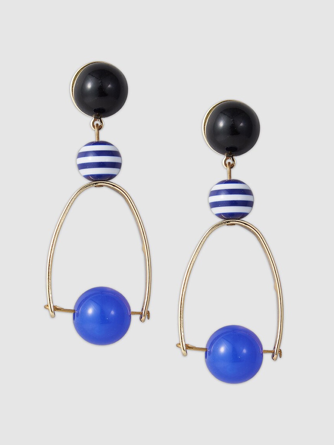 

Globus Gold-Plated Contemporary Drop Earrings