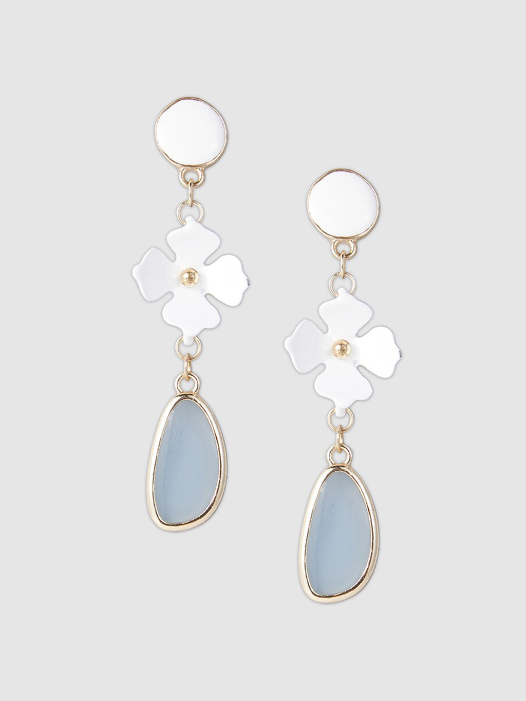 

Globus Gold-Plated Floral Drop Earrings